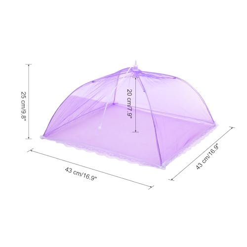3 Pcs Large and Tall Food Covers 17" Mesh Food Covers for Outdoors Collapsible Food Protector Covers Tent for Parties Outdoor Picnics BBQs (3 Count)