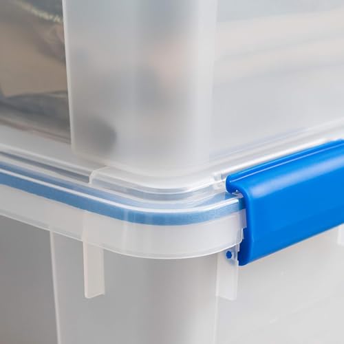 3 Pack 60 Qt Storage Bins with Gasket Lids (3 Count)