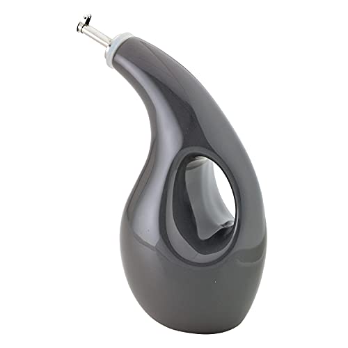 48465 Ceramic EVOO Oil and Vinegar Dispensing Bottle with Spout