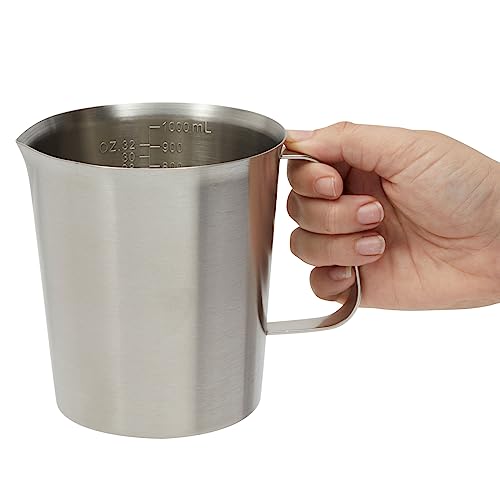 4 Stainless Steel Metal Measuring Cups