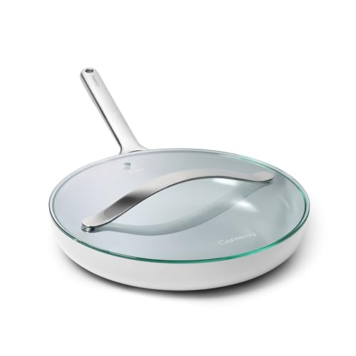 12" Non Stick Ceramic Frying Pan with Glass Lid