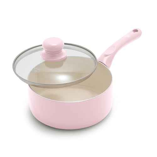 2QT Ceramic Nonstick Saucepan with Lid
