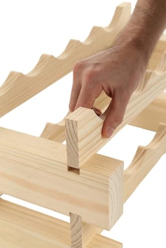 216 Bottle Wine Rack Natural Pine (216 Count)