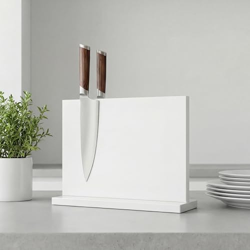 White Magnetic Knife Holder