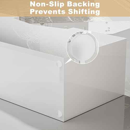 White Acrylic Guest Towel & Napkin Holder (2 Count)