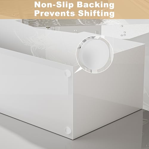 White Acrylic Guest Towel & Napkin Holder