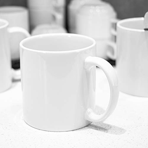 22oz white Super Large Ceramic Coffee Mugs Large Handles Set of 4 (4 Count)