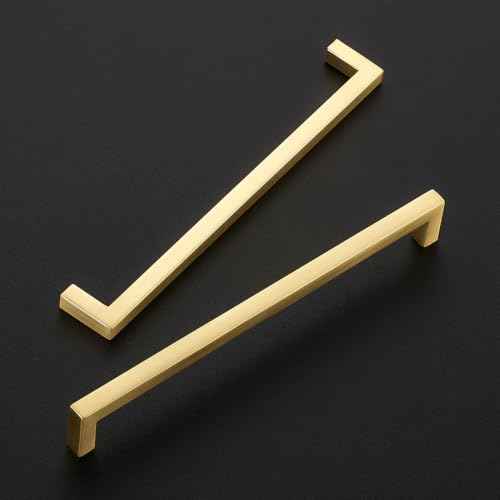 Brushed Gold Cabinet Handles Solid Cabinet Pulls 7