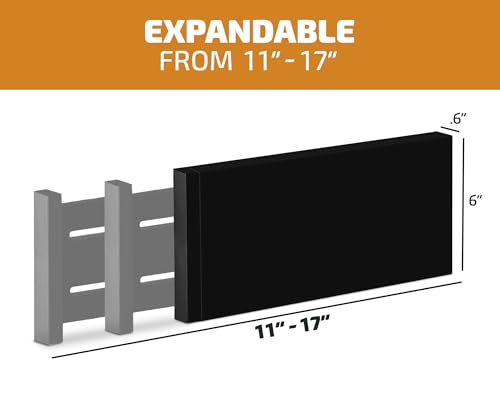 6 Pack Black Drawer Dividers (6 Count)