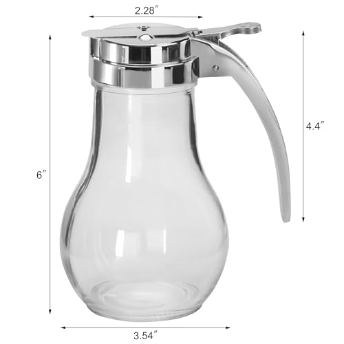 22490 Syrup Dispenser with Chrome Plated Zinc Alloy Top