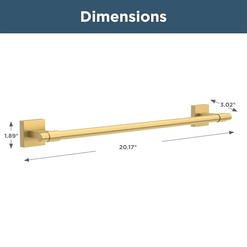 Maxted (1-Pack) 18' Towel Rack for Bathroom, Modern Gold Bar Holder Wall Mounted Rod, Hardware | Accessories MAX18-MG