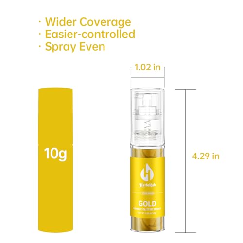 Gold Edible Glitter Spray