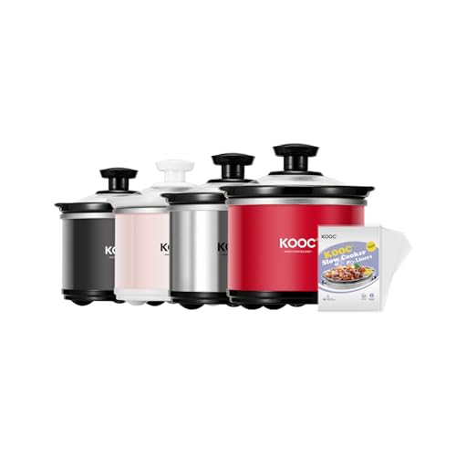 0.65 Qt Mini Slow Cooker with Free Liners Included