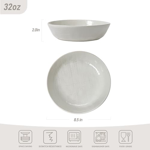 Moonlight 8.5 Inch Pasta Bowls Set of 4 (4 Count)