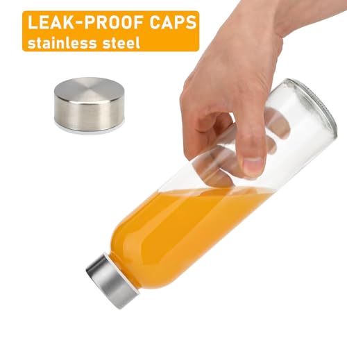 24oz Glass Water Bottle Set of 10 (10 Count)