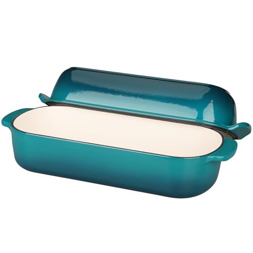 Enameled Cast Iron Loaf Pan with Lid