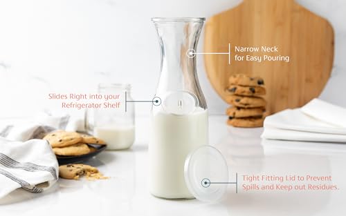 Glass Carafes with Lids (3 Count)