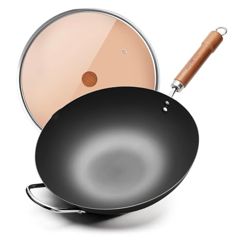 Carbon Steel Wok with Lid