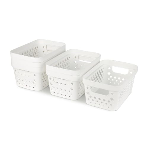 Plastic Baskets for Organizing (6 Count)