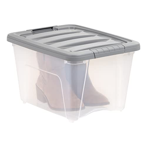 Plastic Storage Containers with Secure Latching Lids (6 Count)