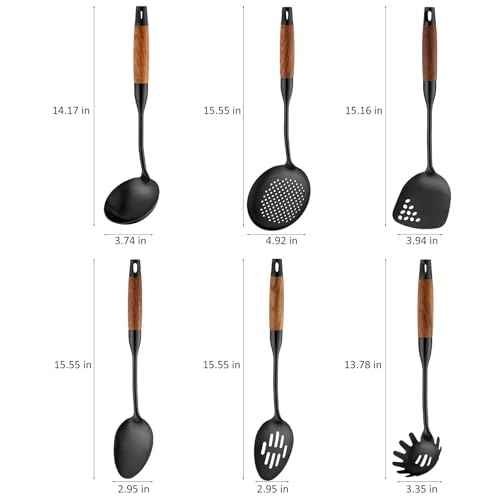 18 10 Stainless Steel Kitchen Utensils Set (6 Count)