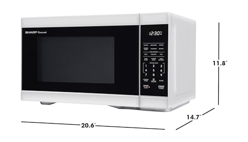 SMC1161KW 1.1 cu. ft. 1000W White Countertop Microwave Oven
