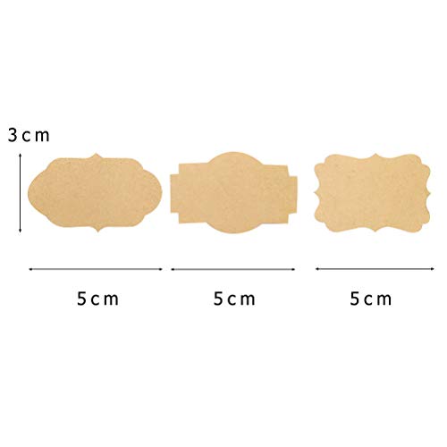 300 Pcs Self Adhesive Gift Tags Name Jar Labels Stickers (300 Count)