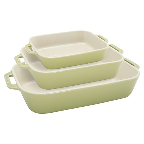 Ceramic 3 pc Rectangular Baking Dish Set (3 Count)