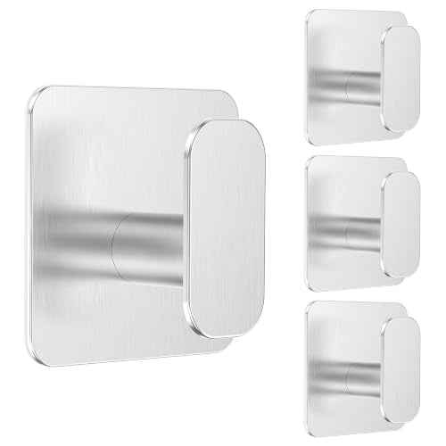 4 Pack Large Heavy Duty Wall Hooks (4 Count)