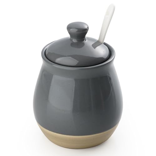 10oz Sugar Bowl with Lid and Spoon