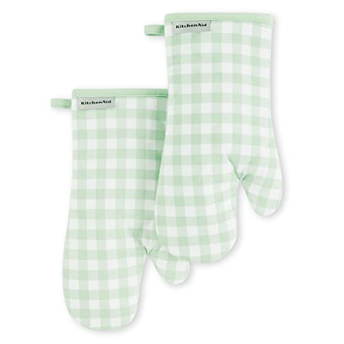 Gingham Oven Mitt 2