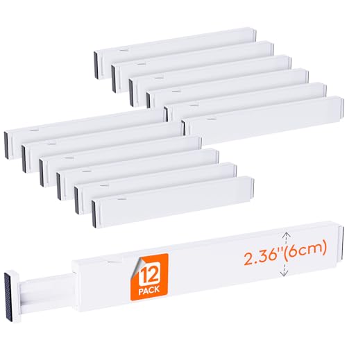 2.36" Upgrade Kitchen Drawer Dividers (12 Count)
