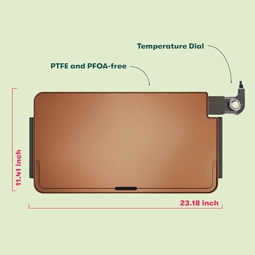 XL 12"x22" Electric Ceramic Titanium Non