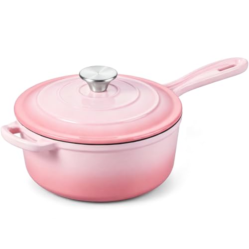 3QT Enameled Cast Iron Saucepan