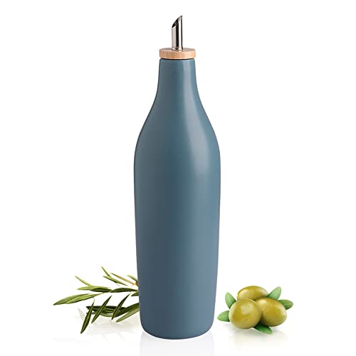 Sweejar Matte Ceramic Olive Oil Dispenser Bottle with Spout