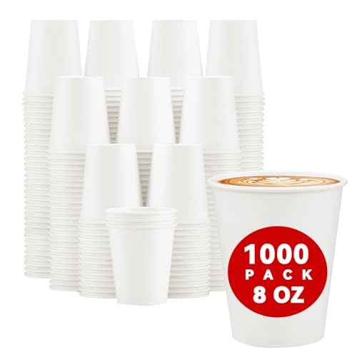 1000 Pack Paper Cups 8 oz (1000 Count)