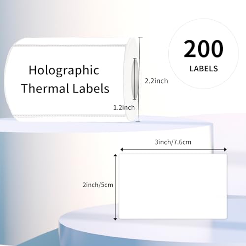 2x3 Inch White Thermal Labels