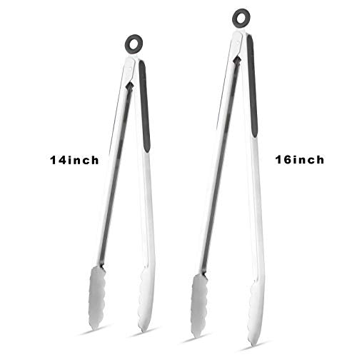 304 Stainless Steel Kitchen Cooking Tongs