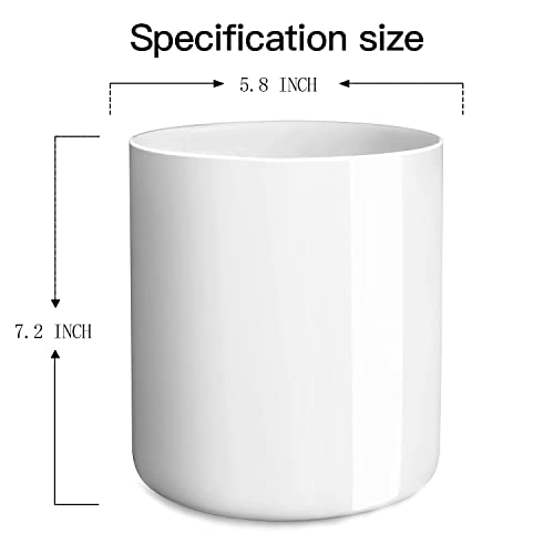 White Large Utensil Holder for Kitchen Counter