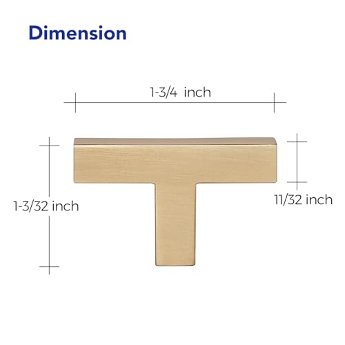 Champagne Bronze Cabinet Handles Cabinet Pulls Single Hole 10 Pack (10 Count)