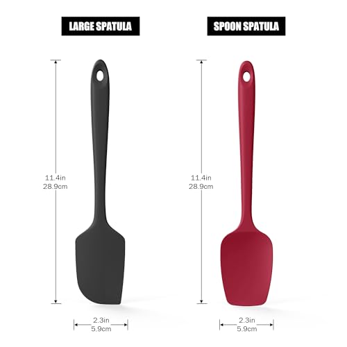 600°F Heat Resistant Silicone Spatula Spoonula (2 Count)
