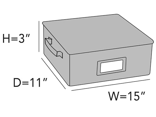Flatware Storage Box with Removable Trays