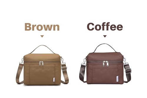 NOL 4 Liters Small Insulated Lunch Bags for Women Cooler Bag Lightweight Nylon Waterproof Lunch Box For Work （Small