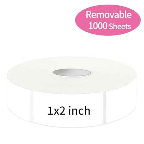 1000 Blank Removable Labels