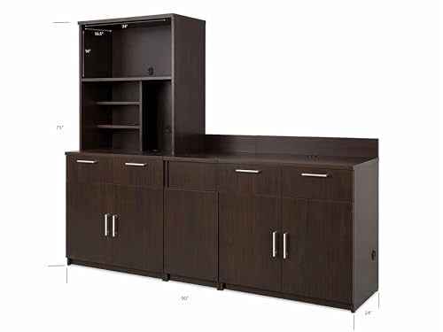 Upper Hutch Cabinet with 2