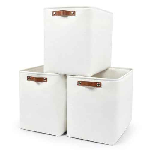 Large Fabric Storage Baskets (3 Count)