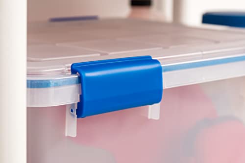 2 Pack 44 Qt Storage Bins with Gasket Lids (2 Count)