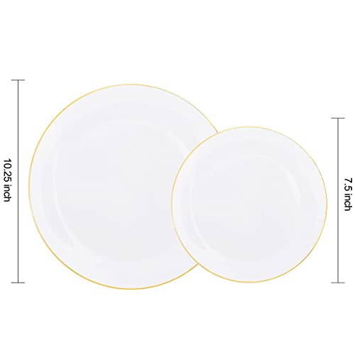 60PCS Gold Plastic Plates (30 Count)