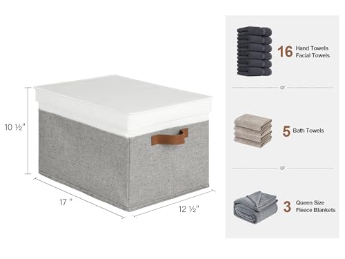 Fabric Storage Bins with Lids (3 Count)