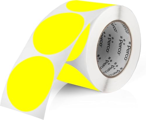 Neon Yellow Round Circle Dot Sticker 3